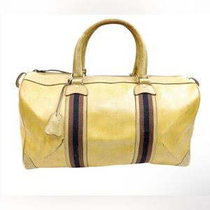 Vintage Gucci duffle handbag. Yellow. 100% Authentic. Reposhed from Jebwa.